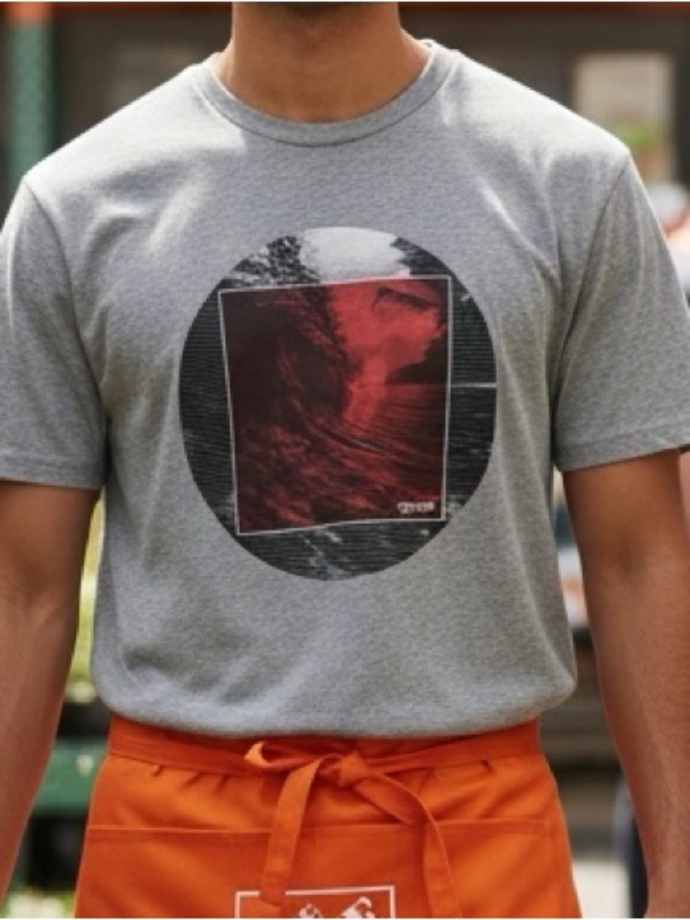 (ANY 2/$30) RIPZONE Grey|Red Graphic Water Sports Tee